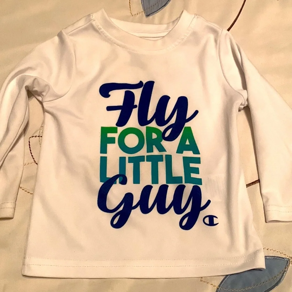 Champion 3 PC Set Long Sleeve Shirt, Blue Hoodie & Matching Pants 12 month